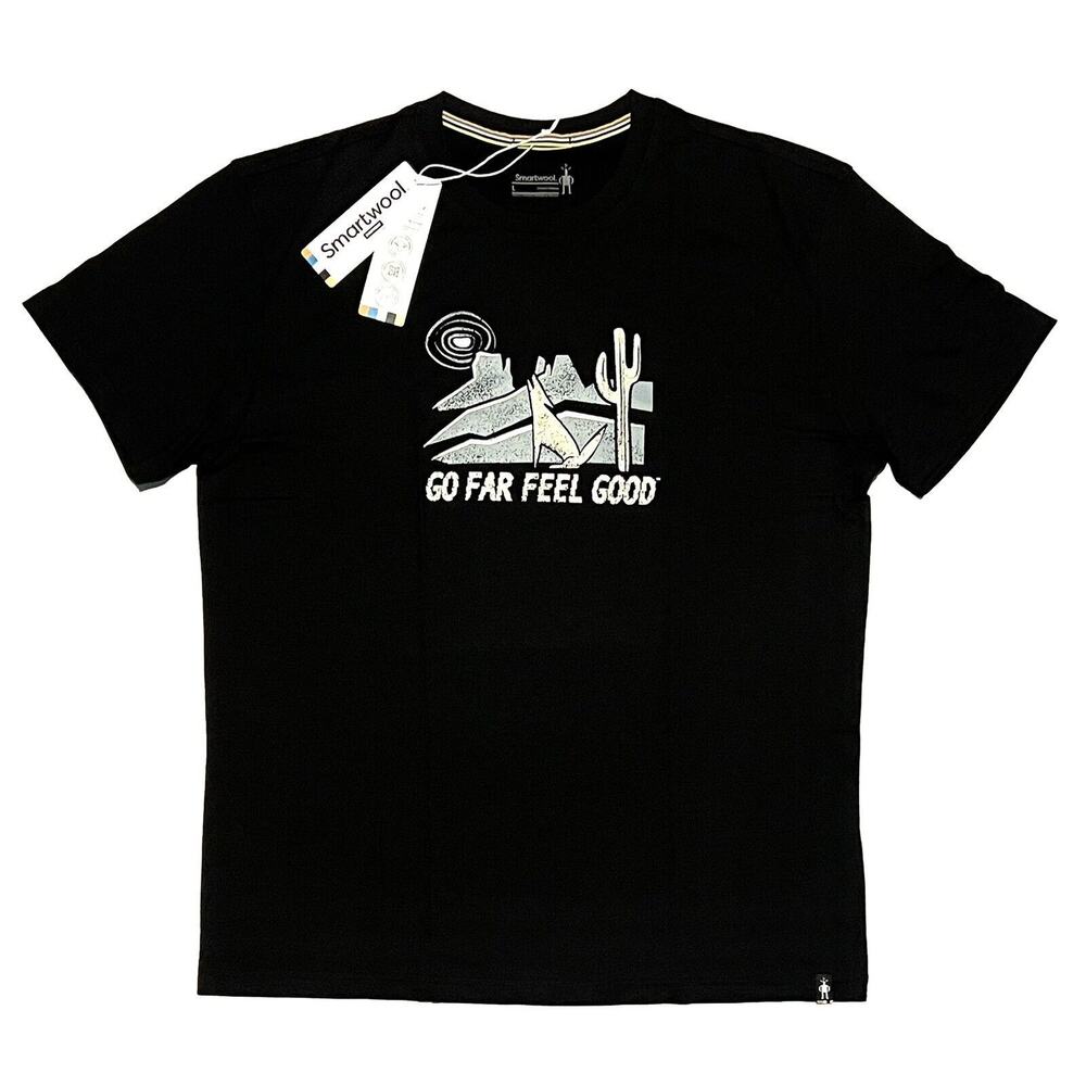 Smartwool Moonlight Desert Graphic T-Shirt Tee Size L Short Sleeve Black NWT